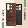 Θήκη Kwmobile για Xiaomi Redmi Note 13 Pro 5G, Καφέ, Ξύλο/Σιλικόνη, KWM000020MN005C