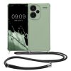 Θήκη Kwmobile με κορδόνι για Xiaomi Redmi Note 13 Pro Plus 5G, ανοιχτό πράσινο, σιλικόνη, KWM000020ND004C