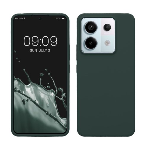 Θήκη Kwmobile για Xiaomi Redmi Note 13 Pro 5G, Σκούρο πράσινο, Σιλικόνη, KWM000020LF010C