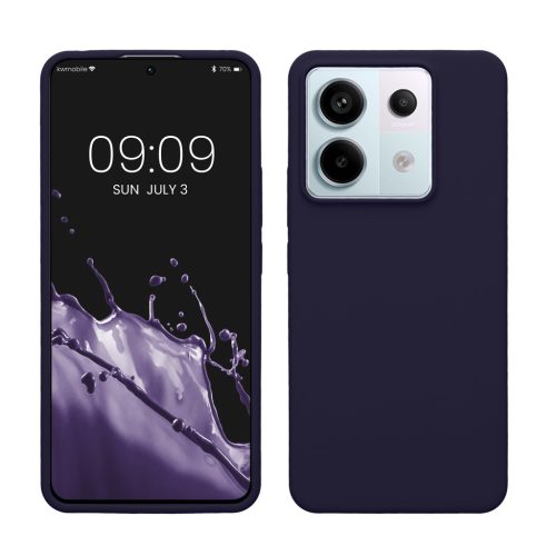 Θήκη Kwmobile για Xiaomi Redmi Note 13 Pro 5G, Σκούρο μπλε, Σιλικόνη, KWM000020LF012C