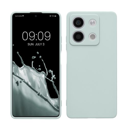 Θήκη Kwmobile για Xiaomi Redmi Note 13, Ανοιχτό Πράσινο, Σιλικόνη, KWM000020LK009C