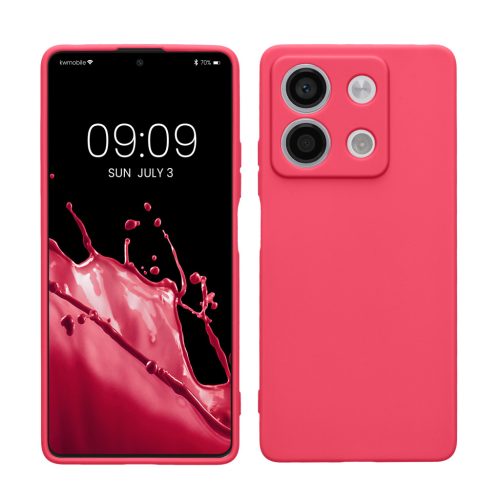 Θήκη Kwmobile για Xiaomi Redmi Note 13, Ροζ, Σιλικόνη, KWM000020LK011C