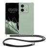 Θήκη Kwmobile με κορδόνι για Xiaomi Redmi Note 13, ανοιχτό πράσινο, σιλικόνη, KWM000020NC004C