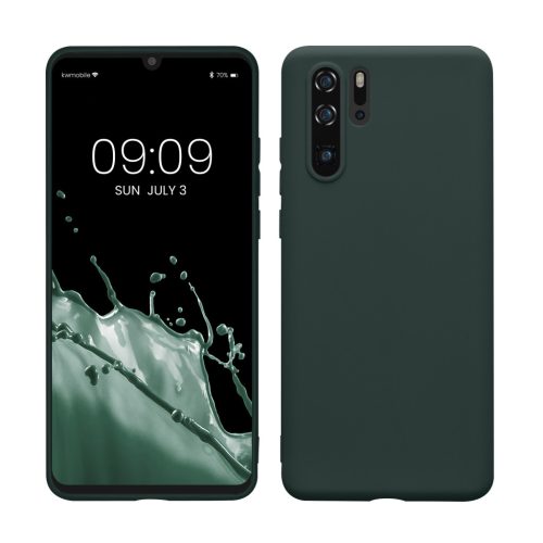 Θήκη Kwmobile για Huawei P30 Pro, Σκούρο πράσινο, Σιλικόνη, KWM000009MI017C