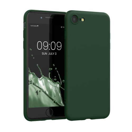Θήκη Kwmobile για Apple iPhone SE (2022)/iPhone SE (2020)/iPhone 8, Σκούρο πράσινο, Σιλικόνη, KWM000010IU095C