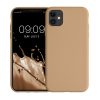 Θήκη Kwmobile για Apple iPhone 11, Κρεμ, Σιλικόνη, KWM000010SX073C