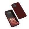 Θήκη Kwmobile για Apple iPhone 12 Mini, Σκούρο Κόκκινο, Σιλικόνη, KWM000011JO067C
