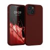 Θήκη Kwmobile για Apple iPhone 13 Mini, Σκούρο Κόκκινο, Σιλικόνη, KWM000013OU058C