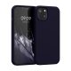 Θήκη Kwmobile για Apple iPhone 13, Σκούρο μπλε, Σιλικόνη, KWM000013OV100C
