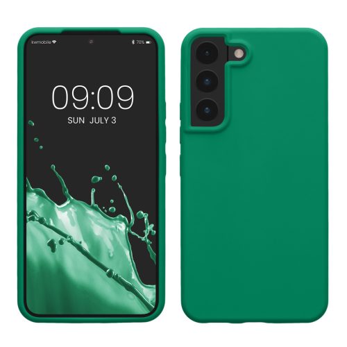 Θήκη Kwmobile για Samsung Galaxy S22, Πράσινη, Σιλικόνη, KWM000014GR077C