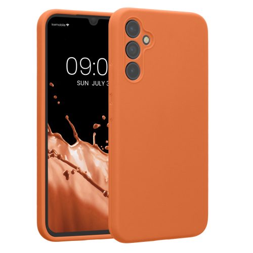 Θήκη Kwmobile για Samsung Galaxy A34 5G, Πορτοκαλί, Σιλικόνη, KWM000018GC058C