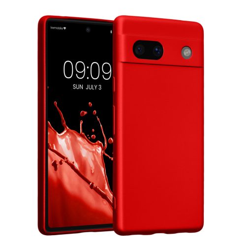 Θήκη Kwmobile για Google Pixel 7a, Κόκκινη, Σιλικόνη, KWM000019YG012C