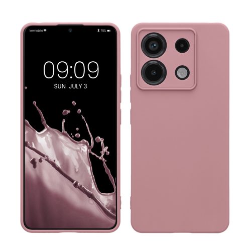 Θήκη Kwmobile για Xiaomi Redmi Note 13 Pro 5G, Ανοιχτό ροζ, Σιλικόνη, KWM000020LD023C