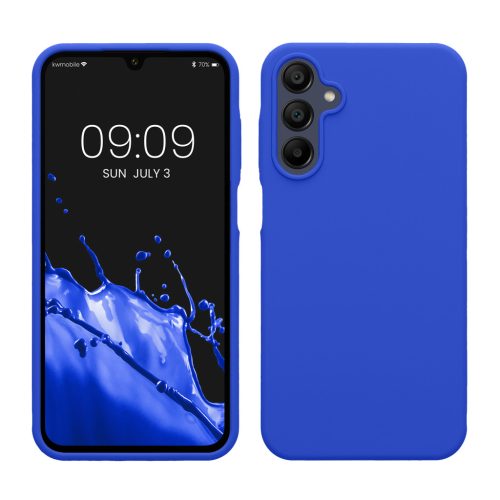 Θήκη Kwmobile για Samsung Galaxy A15 5G, Μπλε, Σιλικόνη, KWM000021MF022C