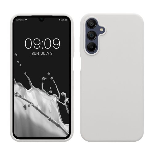 Θήκη Kwmobile για Samsung Galaxy A15 5G, Λευκή, Σιλικόνη, KWM000021MF026C