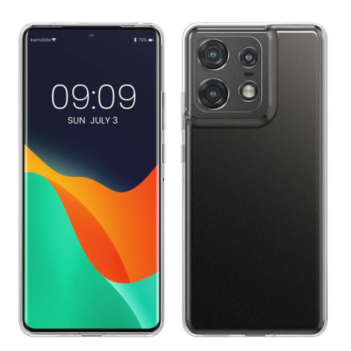 Θήκη Kwmobile για Motorola Edge 50 Pro, Διαφανής, Σιλικόνη, KWM000022SM001C
