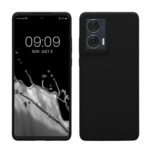 Θήκη Kwmobile για Motorola Edge 50 Fusion, Μαύρη, Σιλικόνη, KWM000022SQ001C