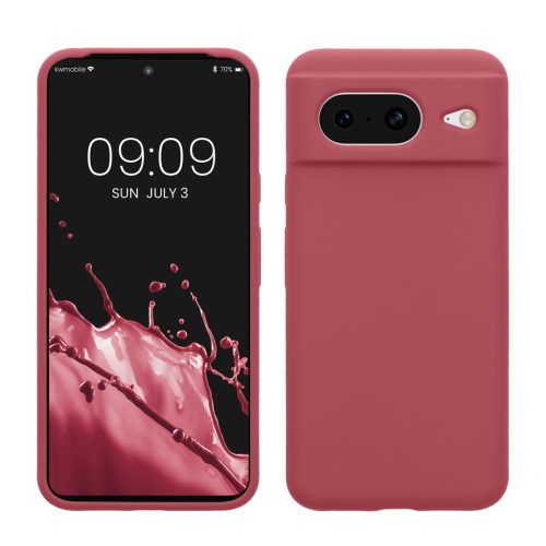 Θήκη Kwmobile για Google Pixel 8, Σκούρο ροζ, Σιλικόνη, KWM000020JF026C