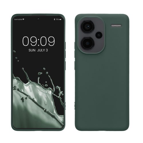 Θήκη Kwmobile για Xiaomi Redmi Note 13 Pro Plus 5G, Σκούρο πράσινο, Σιλικόνη, KWM000020KI006C