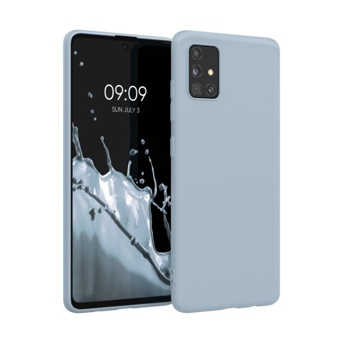 Θήκη Kwmobile για Samsung Galaxy A51, Ανοιχτό Μπλε, Σιλικόνη, KWM000010YZ052C