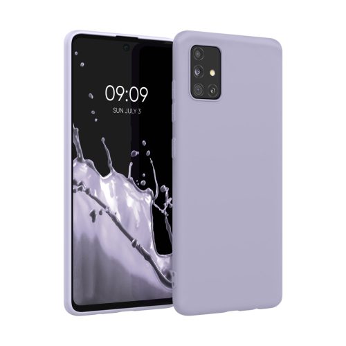 Θήκη Kwmobile για Samsung Galaxy A51, Ανοιχτό Μωβ, Σιλικόνη, KWM000010YZ053C