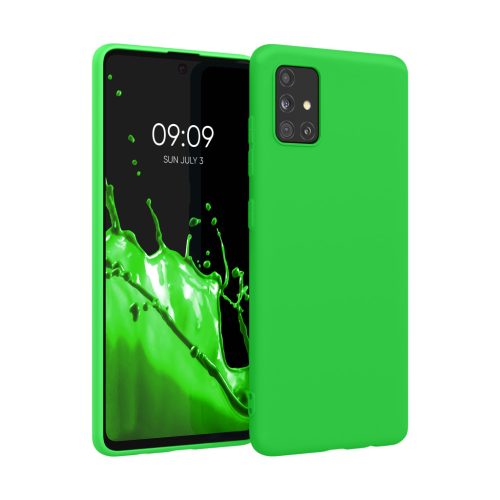 Θήκη Kwmobile για Samsung Galaxy A51, Πράσινη, Σιλικόνη, KWM000010YZ055C