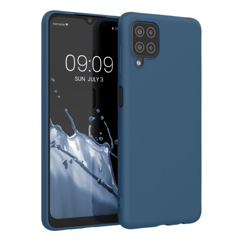 Θήκη Kwmobile για Samsung Galaxy A12, Μπλε, Σιλικόνη, KWM000012BL062C