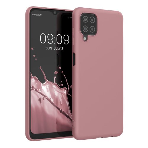 Θήκη Kwmobile για Samsung Galaxy A12, ανοιχτό ροζ, σιλικόνη, KWM000012BL063C