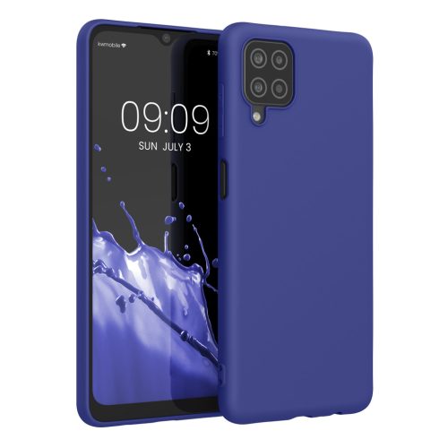 Θήκη Kwmobile για Samsung Galaxy A12, Μπλε, Σιλικόνη, KWM000012BL065C