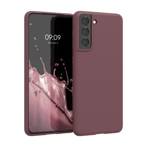 Θήκη Kwmobile για Samsung Galaxy S21, Άνθος Κερασιάς, Σιλικόνη, KWM000012BS047C