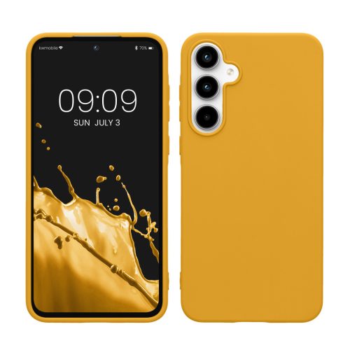 Θήκη Kwmobile για Samsung Galaxy A55 5G, Κίτρινη, Σιλικόνη, KWM000021MG027C