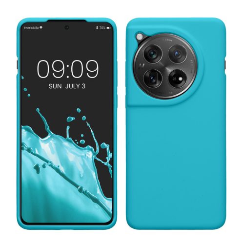 Θήκη Kwmobile για OnePlus 12, Ανοιχτό Μπλε, Σιλικόνη, KWM000022QC006C