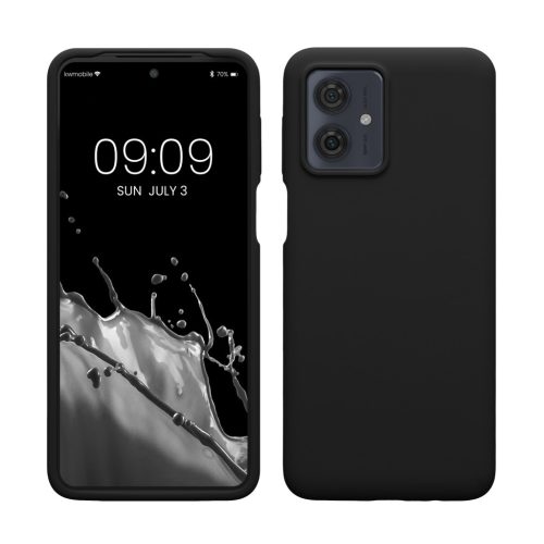 Θήκη Kwmobile για Motorola Moto G64, Μαύρη, Σιλικόνη, KWM000022SS001C