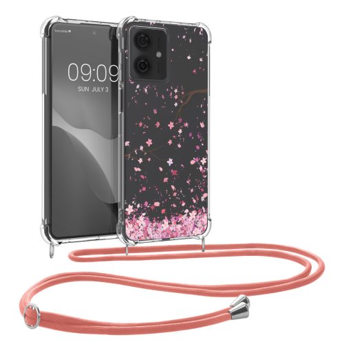 Θήκη Kwmobile με κορδόνι για Motorola Moto G64, Πολύχρωμη, Σιλικόνη, KWM000022SV001C