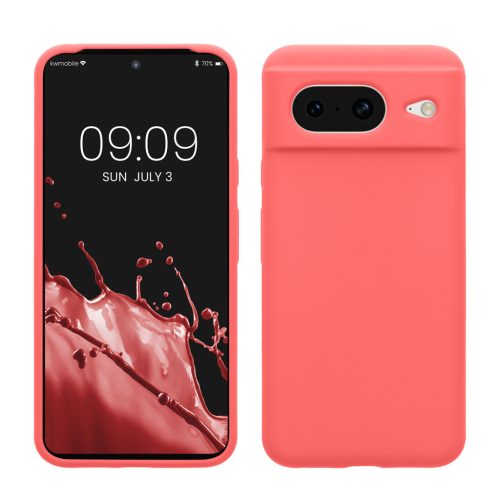 Θήκη Kwmobile για Google Pixel 8, ροζ, σιλικόνη, KWM000020JF031C