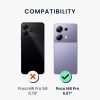Θήκη Kwmobile για Poco M6 Pro, Μαύρη, Σιλικόνη, KWM000020OV001C