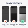 Θήκη Kwmobile για Samsung Galaxy Z Flip6, Σκούρο πράσινο, Σιλικόνη, KWM000021SK004C