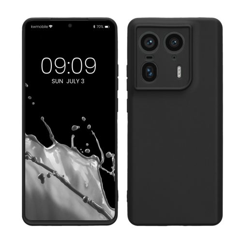 Θήκη Kwmobile για Motorola Edge 50 Ultra, Μαύρη, Σιλικόνη, KWM000022SW001C