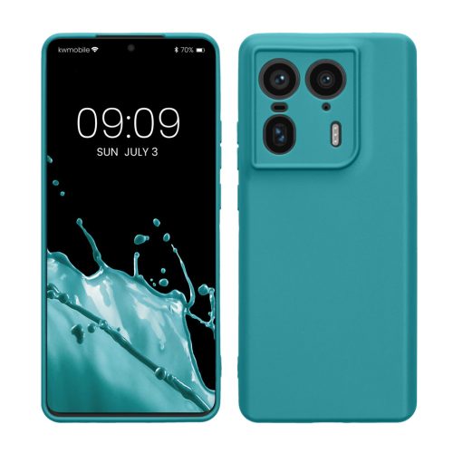 Θήκη Kwmobile για Motorola Edge 50 Ultra, Μπλε, Σιλικόνη, KWM000022SW002C