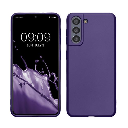 Θήκη Kwmobile για Samsung Galaxy S21, Μπλε, Σιλικόνη, KWM000012BU018C