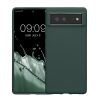 Θήκη Kwmobile για Google Pixel 6, Σκούρο πράσινο, Σιλικόνη, KWM000013DV048C