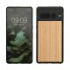 Θήκη Kwmobile για Google Pixel 7 Pro, Καφέ, Ξύλινη/Σιλικόνη, KWM000017MY002C