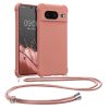 Θήκη Kwmobile με κορδόνι για Google Pixel 8, ροζ, σιλικόνη, KWM0000208T007C