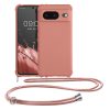 Θήκη Kwmobile με κορδόνι για Google Pixel 8, ροζ, σιλικόνη, KWM0000208T007C