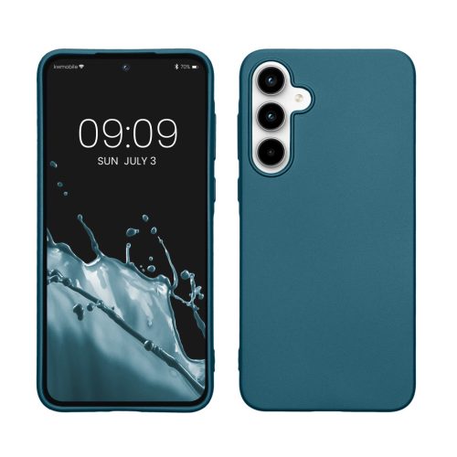 Θήκη Kwmobile για Samsung Galaxy A35, Μπλε, Σιλικόνη, KWM000021PC010C