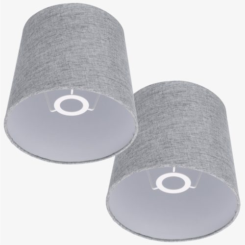 Set 2 Abajururi, E14, Gri/Alb, Navaris,  NAV000012AE009C