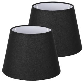 Set 2 Abajururi, E27, Negru/Alb, Navaris, NAV000012AF007C