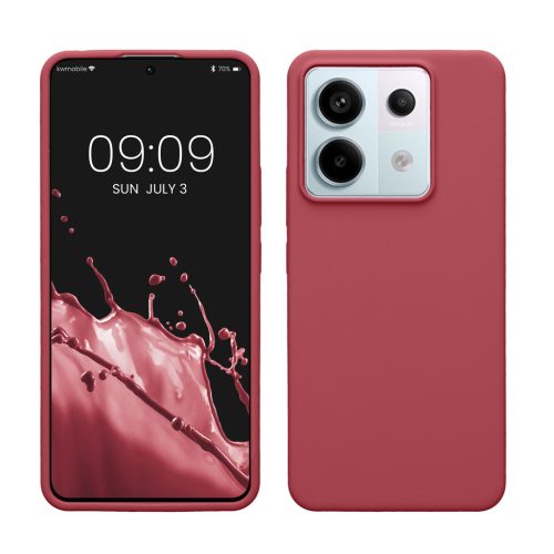 Θήκη Kwmobile για Xiaomi Redmi Note 13 Pro 5G, Σκούρο Ροζ, Σιλικόνη, KWM000020LF015C