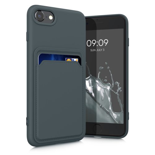 Θήκη Kwmobile για Apple iPhone SE (2022)/iPhone SE (2020)/iPhone 8, Σκούρο πράσινο, Σιλικόνη, KWM0000134I019C