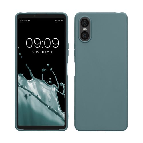 Θήκη Kwmobile για Sony Xperia 10 VI, ανοιχτό πράσινο, σιλικόνη, KWM000021TP004C